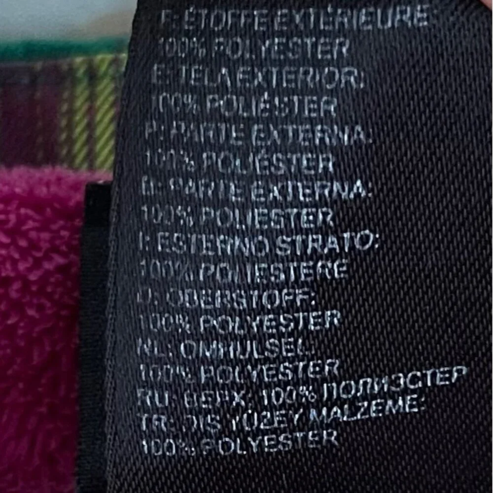 The North Face Women Jacket Size Large Colorblock Hooded Plaid Outdoor Y2K Core - Picture 13 of 16